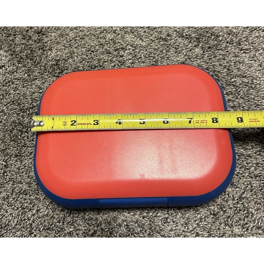 Bentgo Bento Box 4 Compartments Red Blue Rectangular Plastic Snap Lid Reusable